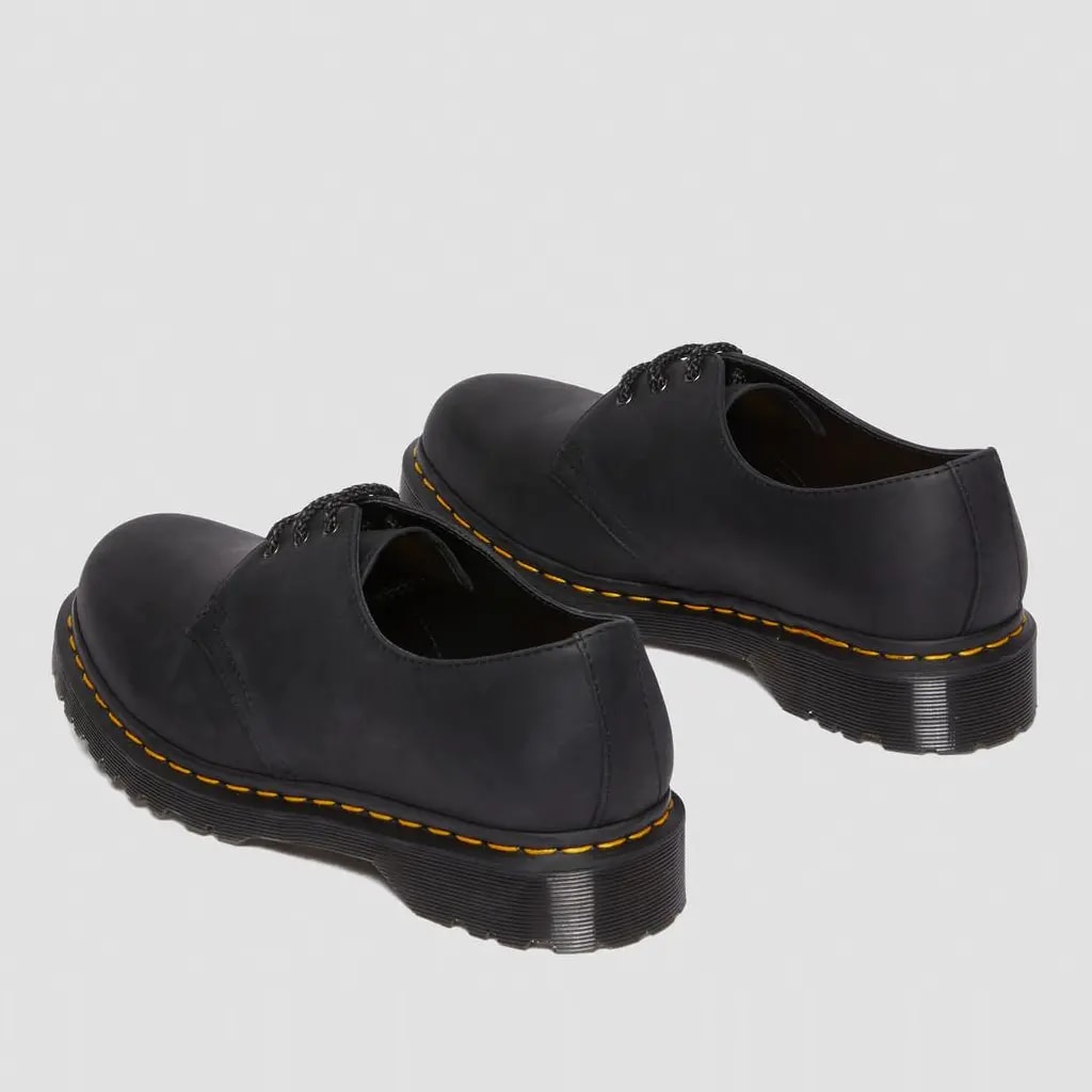 Giày Dr.Martens 1461 Waxed Full Grain Leather 'Black' 30679001 — ảnh 5