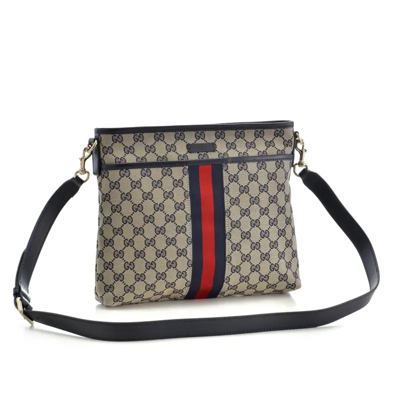Túi Gucci Shoulder Bag GG Canvas Navy Blue 388926 KY9PZ 4080 — ảnh 5