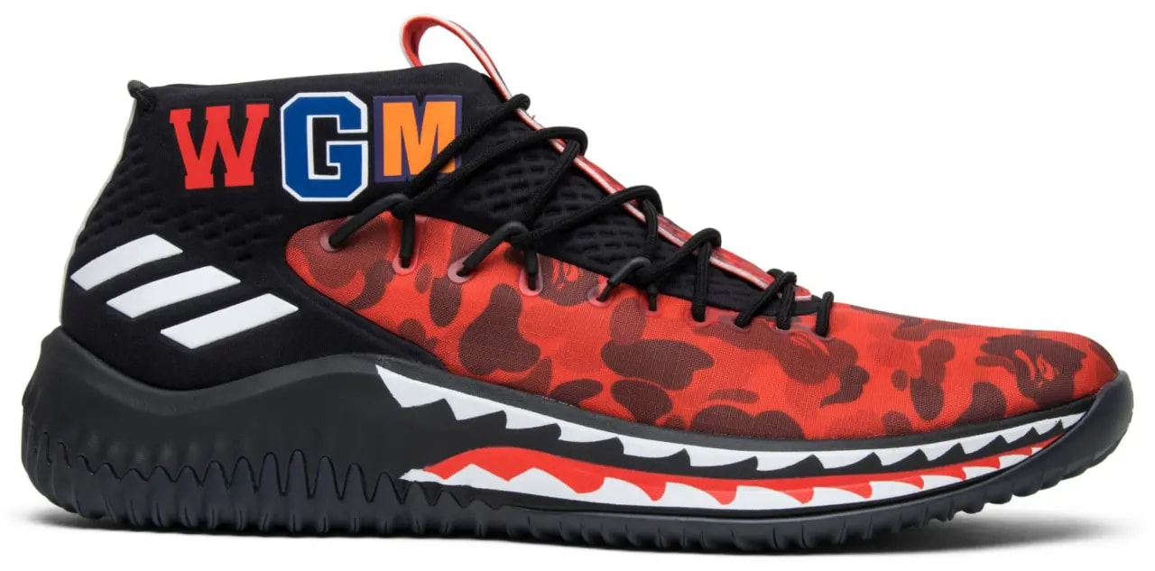 Giày A Bathing Ape x Adidas Dame 4 'Red Camo' AP9976 — kich-thuoc: lien-he-order
