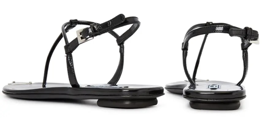 Dép Prada Logo Brushed 'Black' 1Y881M-055-F0002 — ảnh 4