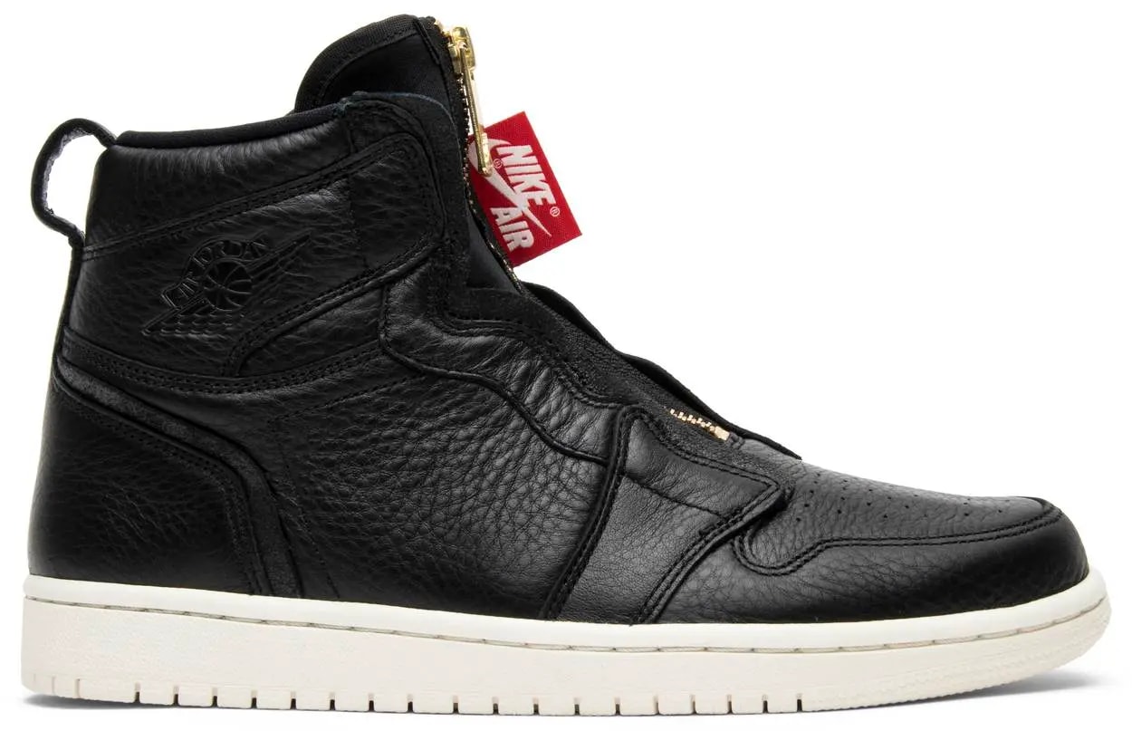 Giày Nike Wmns Air Jordan 1 Retro High Zip 'Black' AQ3742-016 — kich-thuoc: 36