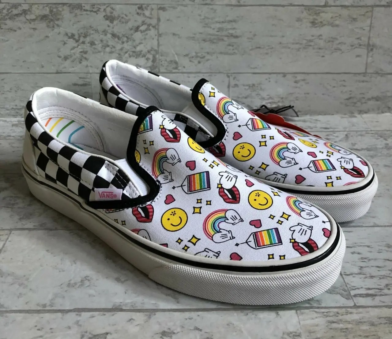 Giày Vans Flour Shop x Classic Slip-On 'Icons Checkerboard' VN0A4U382NI — ảnh 5