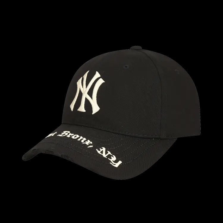 Mũ MLB Cap New York Brown Black 32CPKP941-50L — ảnh 2