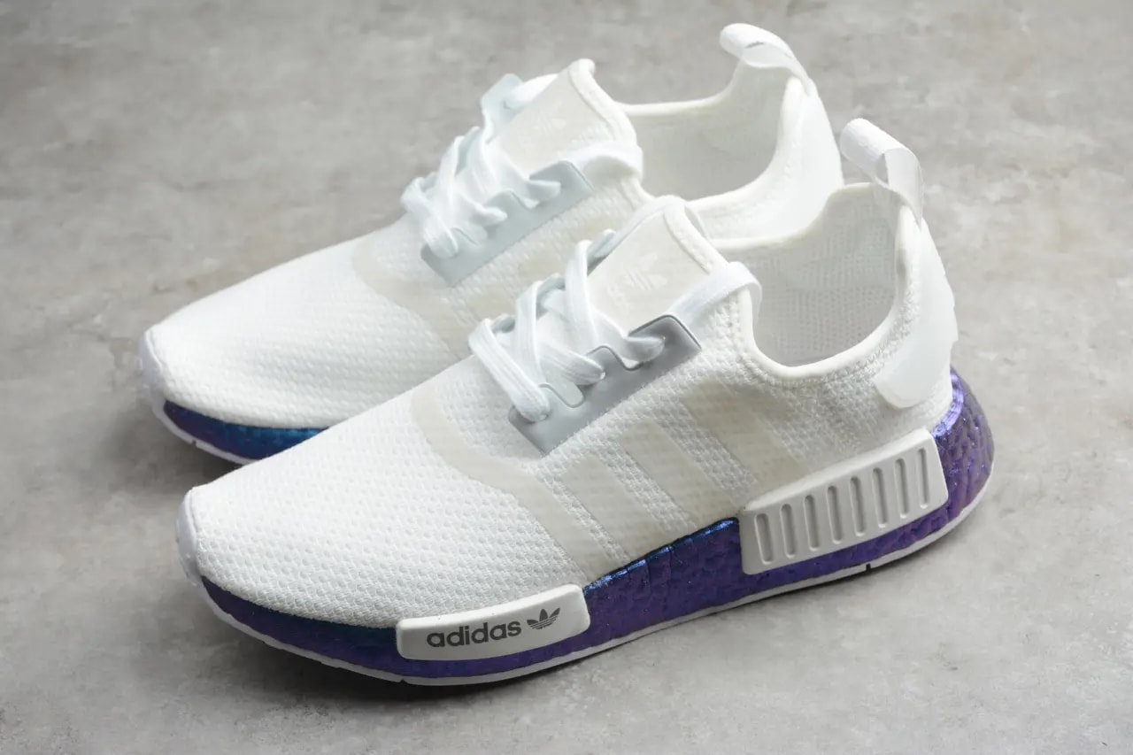 Giày Adidas NMD R1 Metallic Blue Boost FV5344 — ảnh 4