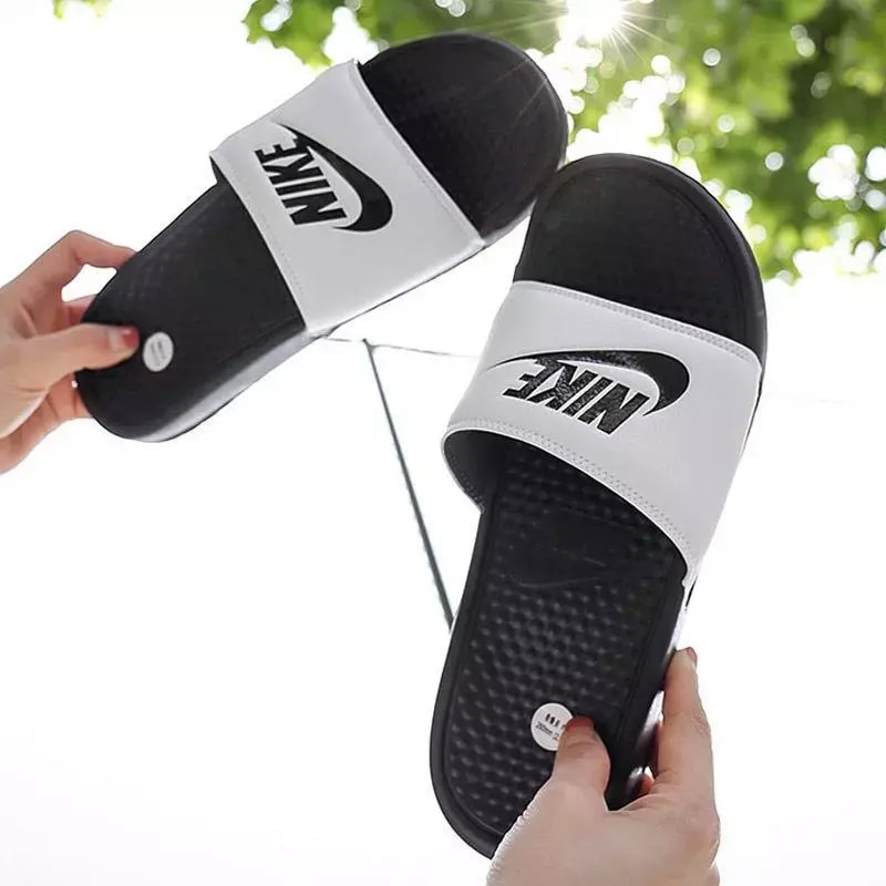 Dép Nike Benassi Slides 'White' 343880-100 — ảnh 2