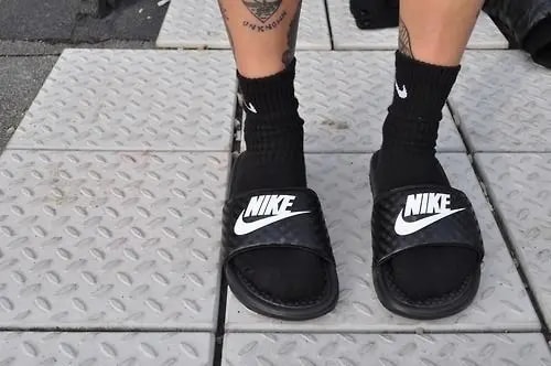 Dép Nike JDI Benassi Slides 'Black Diamond Pattern' 343881-011 — ảnh 2