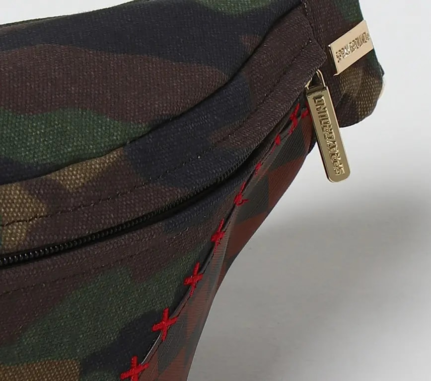 Túi Sprayground Shark Shape Check Fanny 'Camouflage' 910B4312NSZ — ảnh 4
