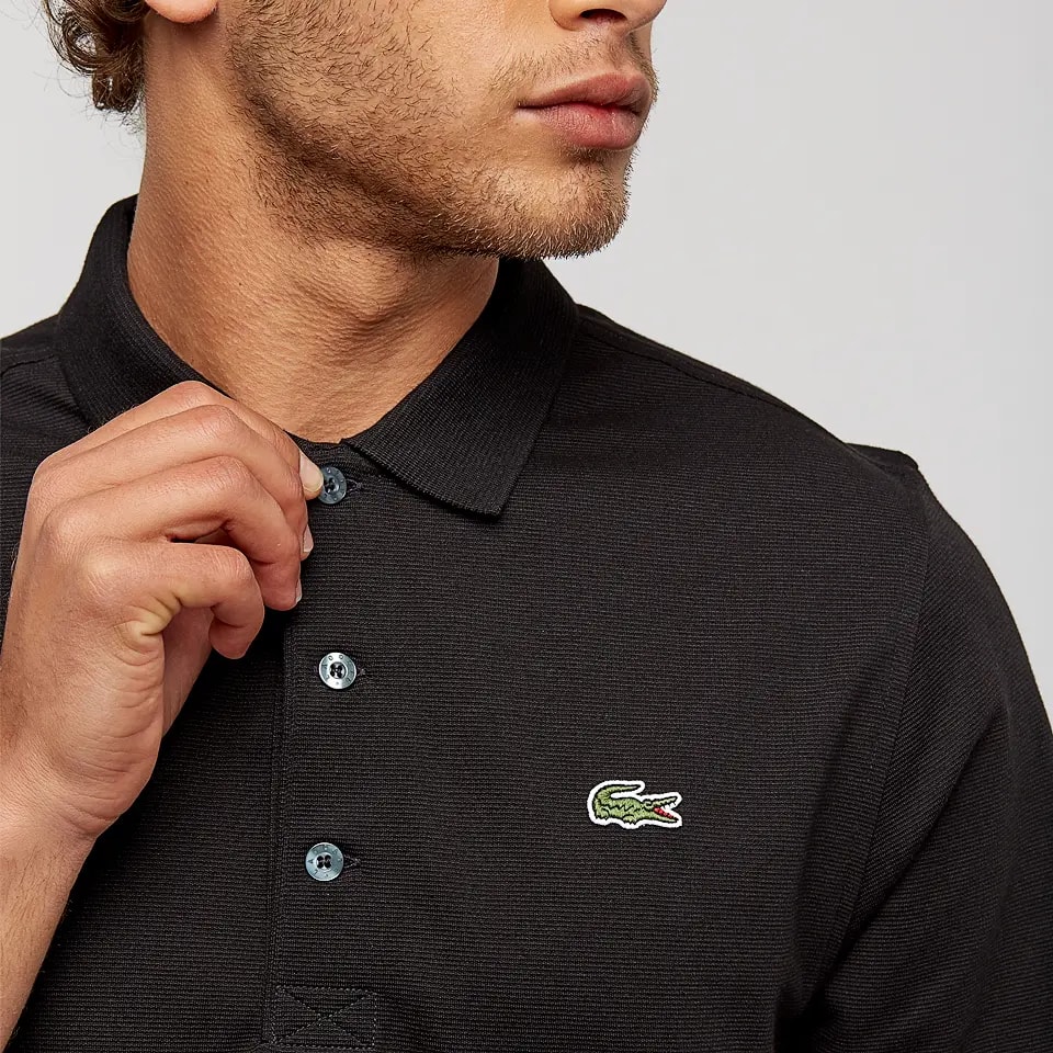 Áo Lacoste Tennis Regular Fit Polo Shirt 'Black' L1230-20B-031 — ảnh 2