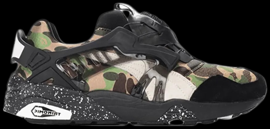Giày Puma A Bathing Ape x Disc Blaze 'Camo' 358846-01 — kich-thuoc: 40.5
