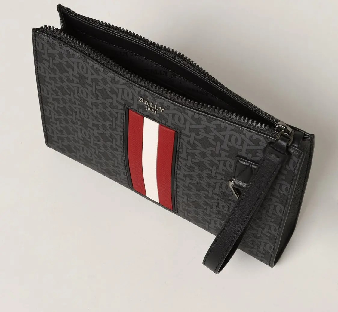 Ví Bally Makid 'Black Red' MAKID-06 — ảnh 3