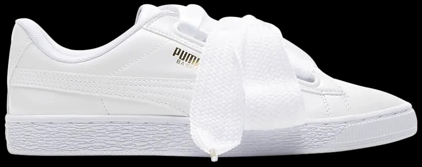 Giày Puma Basket Heart Patent Leather White 363073-02 — kich-thuoc: 38