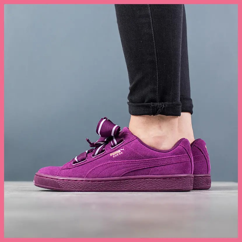 Giày Puma Suede Heart Satin 364084-02 — ảnh 4