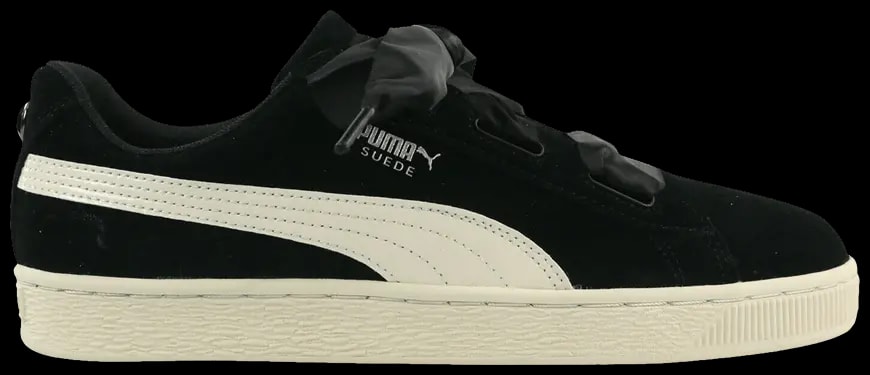 Giày Puma Suede Heart Jewel Jr 'Black White' 365138-03 — kich-thuoc: 38.5