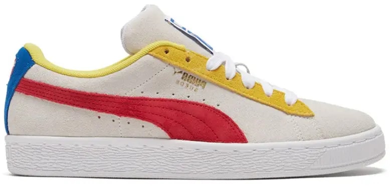Giày Puma Suede Classic Sneakers in 'White Super Lemon Red' 365347-89 — kich-thuoc: 36