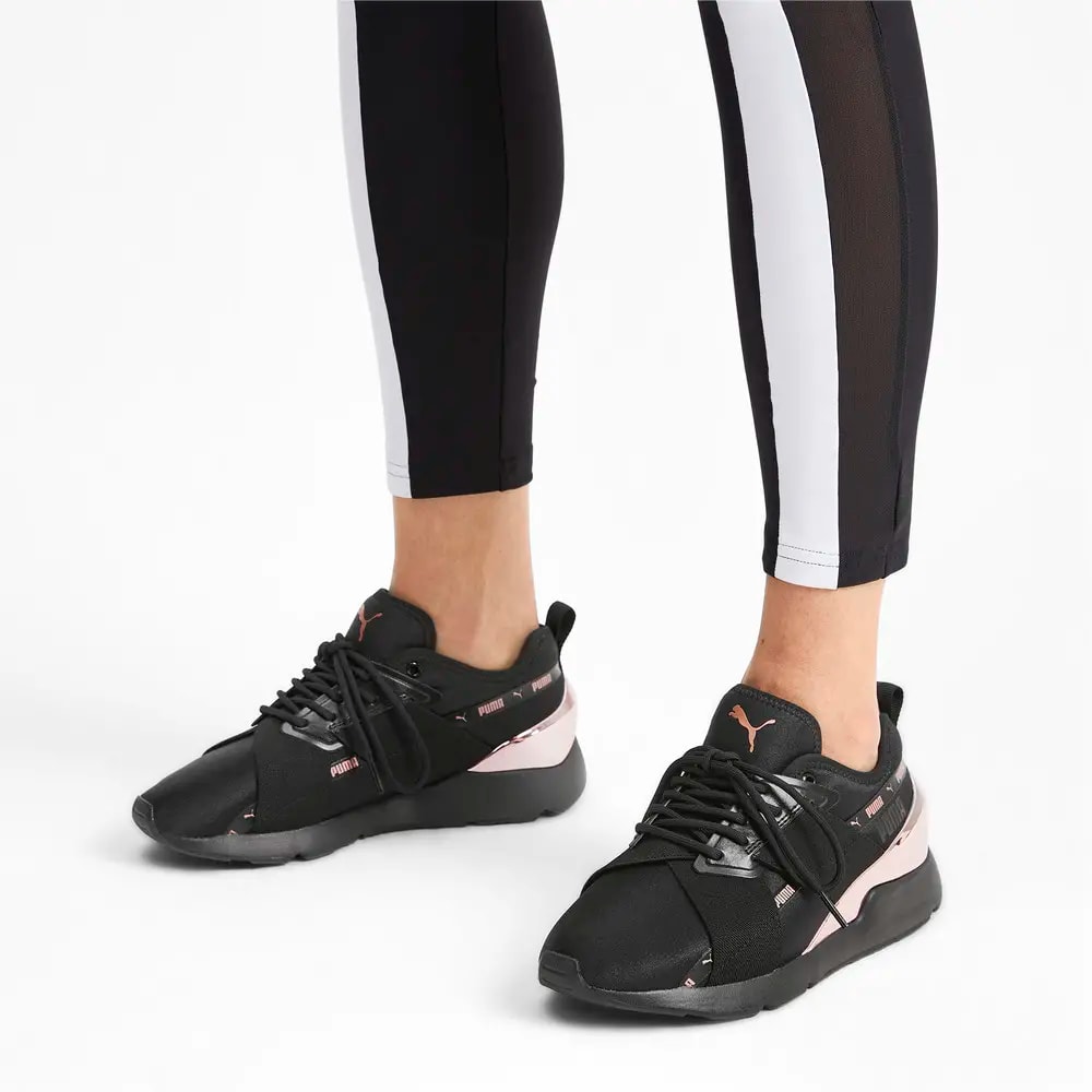 Giày Puma Wmns Muse X-2 Metallic 'Black Rose Gold' 370838-01 — ảnh 3