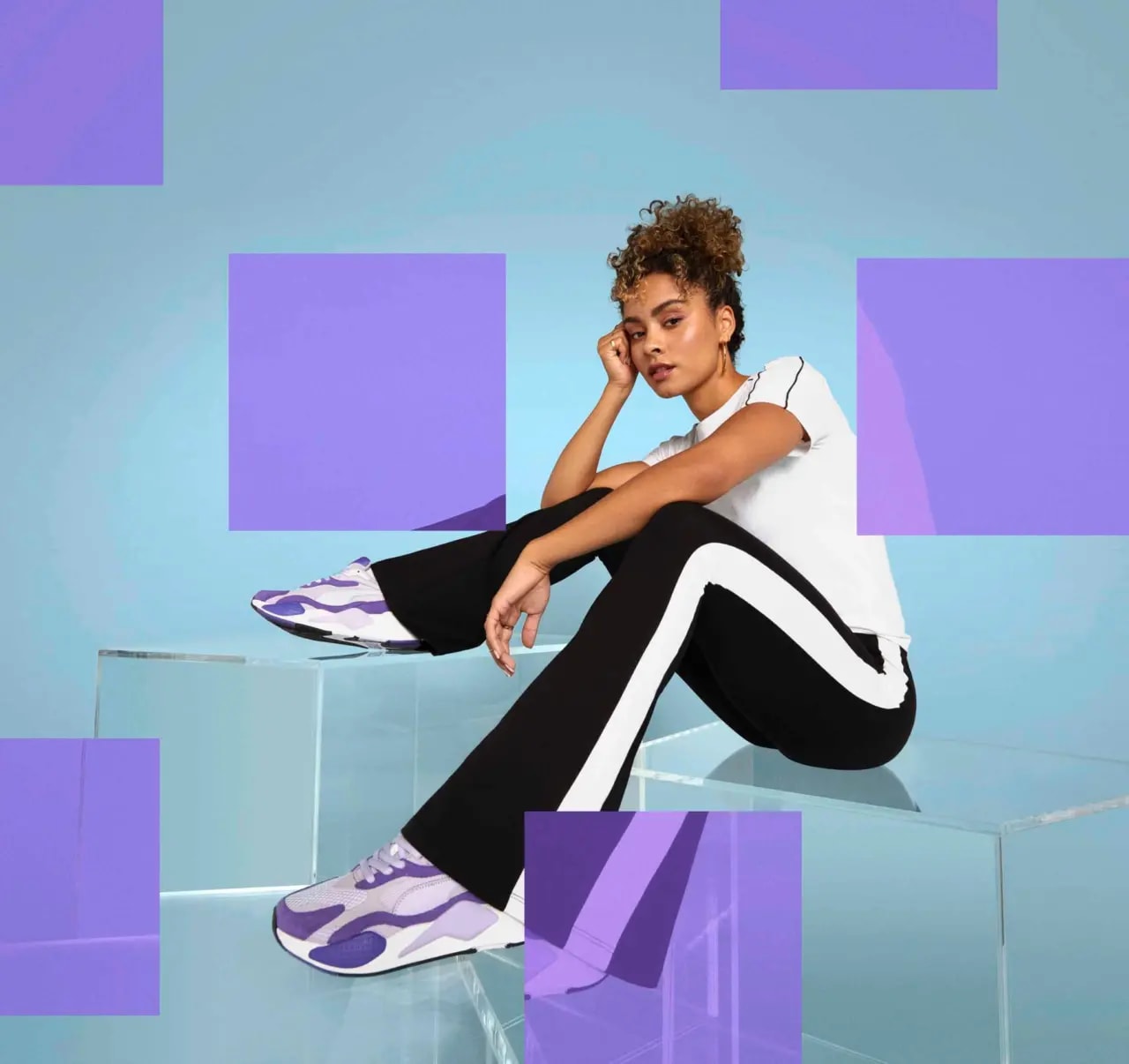 Giày Puma Wmns RS-X3 Super 'Purple Heather' 374660-08 — ảnh 2