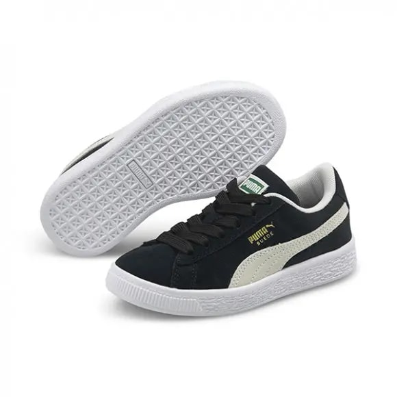 Giày Puma Suede Classic 21 Jr 'Black White' 380560-01 — ảnh 3