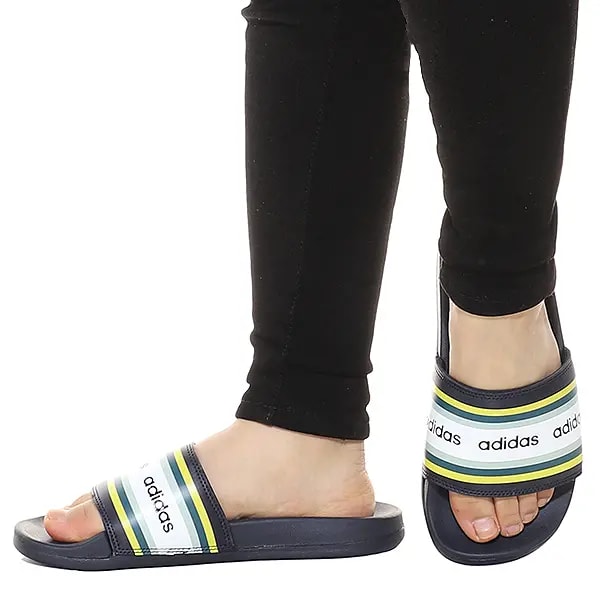 Dép Adidas Farm Rio Adilette Comfort 'Navy Blue Yellow' EH0033 — ảnh 4