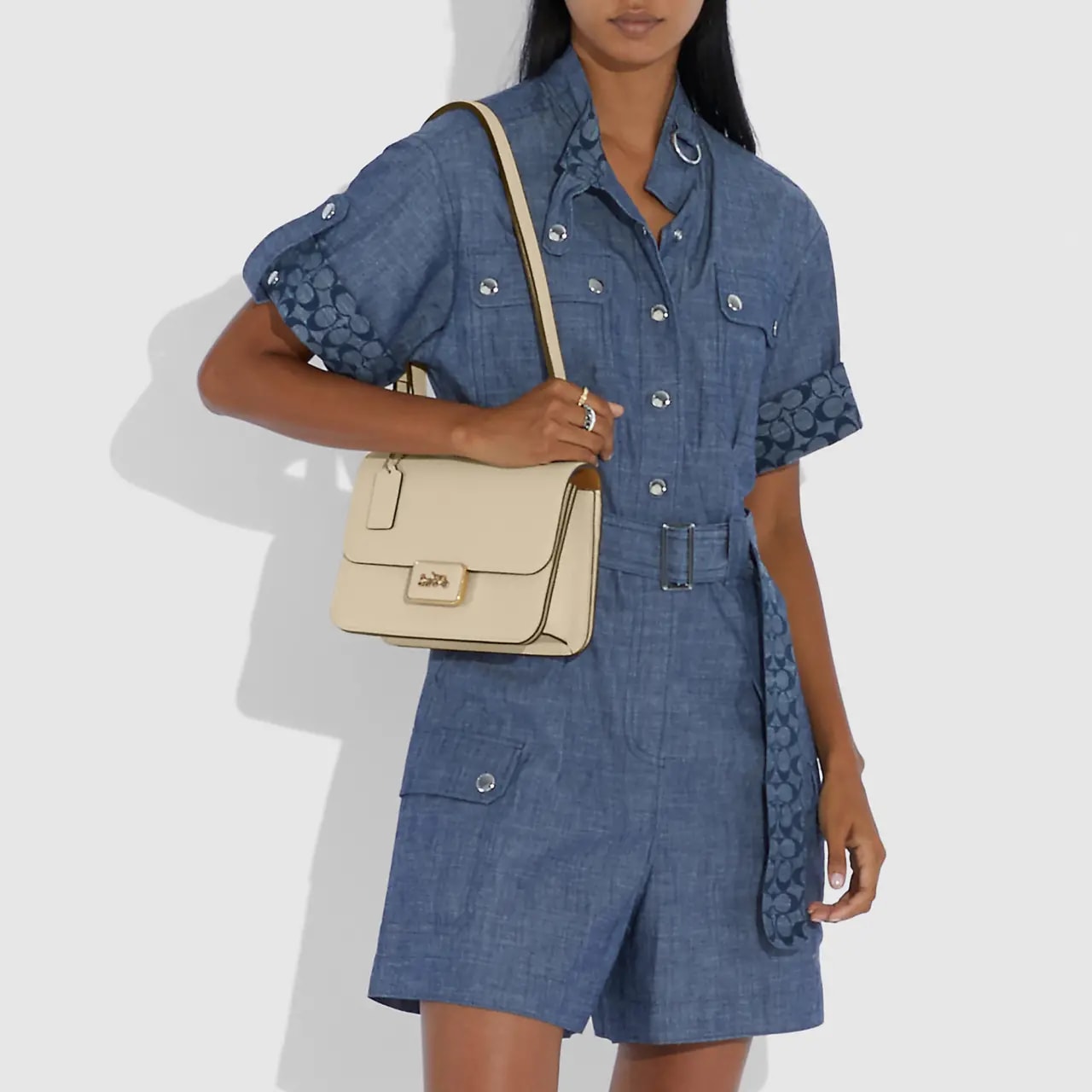 Túi Coach Ally Shoulder Bag 3928 B4 IY — ảnh 4