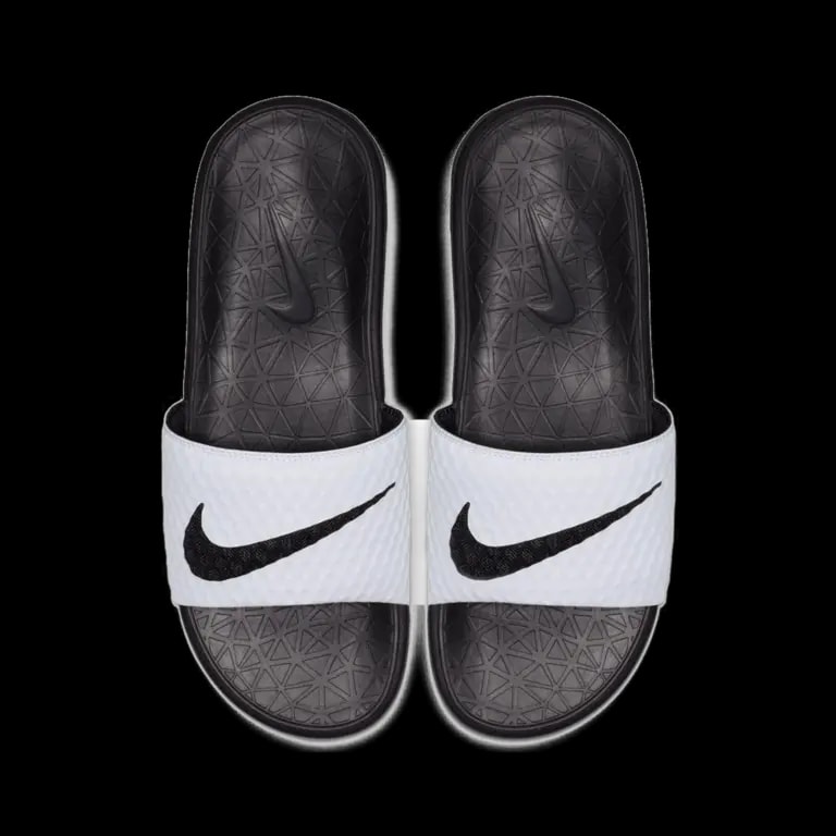 Dép Nike Benassi Solarsoft Slide 'Black White' 705474-100 — ảnh 4