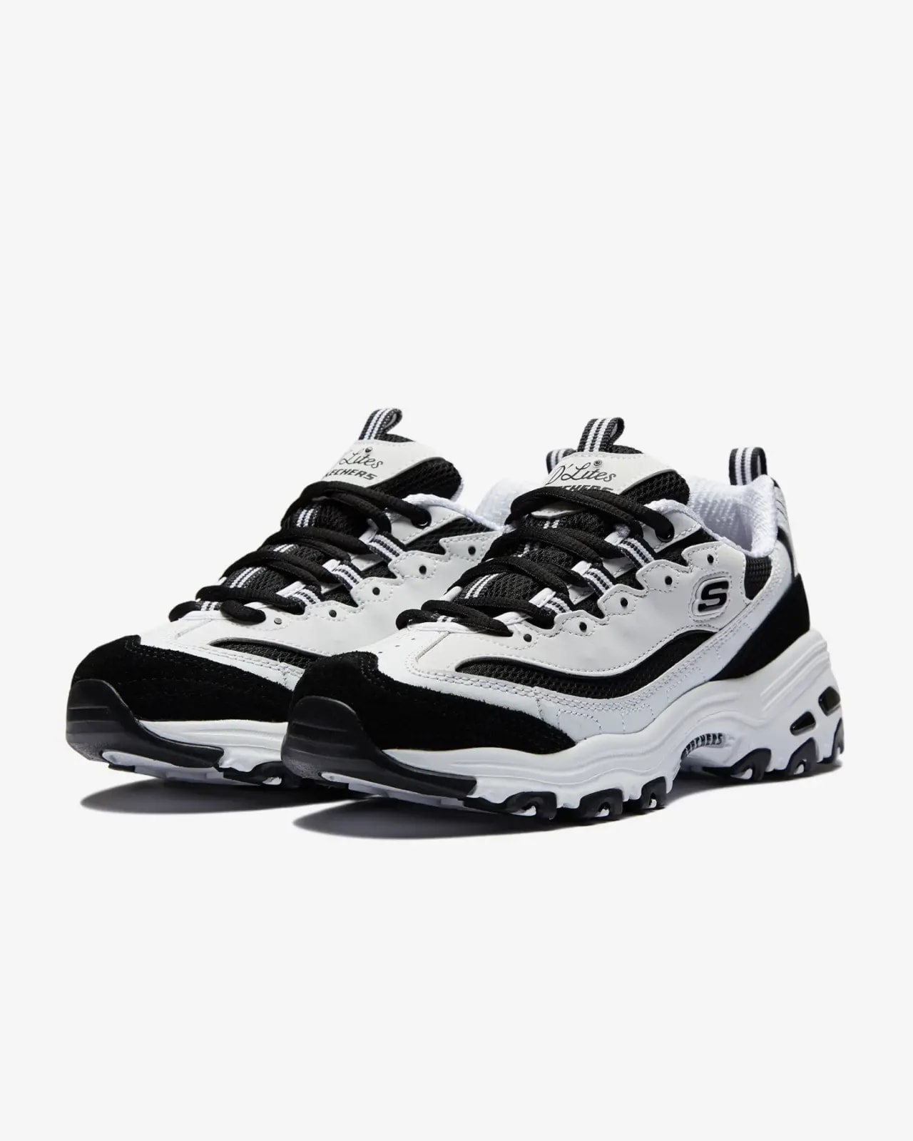 Giày Skechers D'lites-March Forward 'White Black' 13148-WBK — ảnh 3
