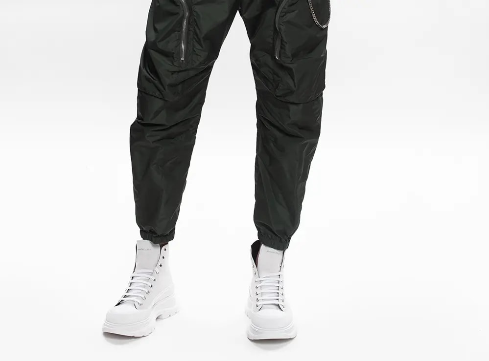Giày Alexander McQueen Branded High-Top Sneakers 627206-WHBGU-9089 — ảnh 3
