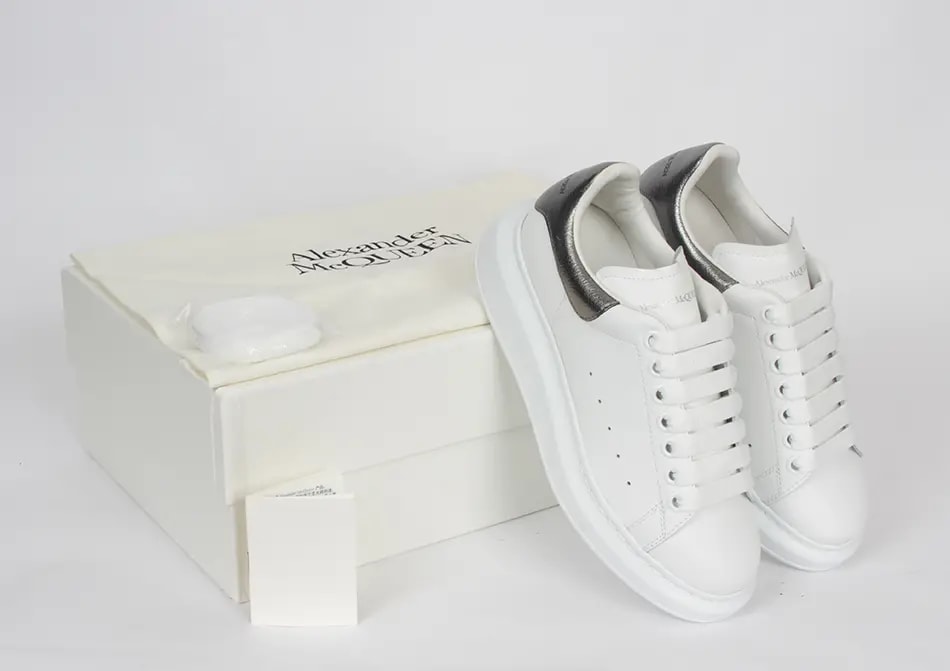 Giày Alexander McQueen Wmns Oversized 'Bleach White Silver' 553770-WHFBU-9042 — ảnh 5