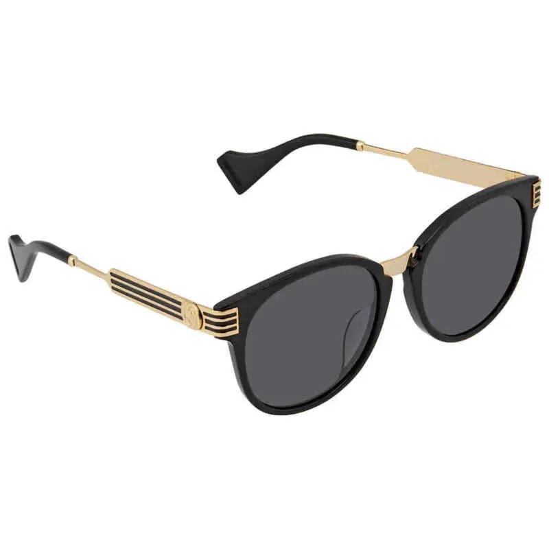 Kính Gucci Round Unisex Sunglasses 'Grey' GG0586SA-001-55 — ảnh 2