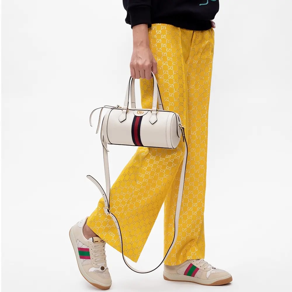 Giày Gucci Wmns Screener 'White GG Lamé' 577684-2C830-9150 — ảnh 2