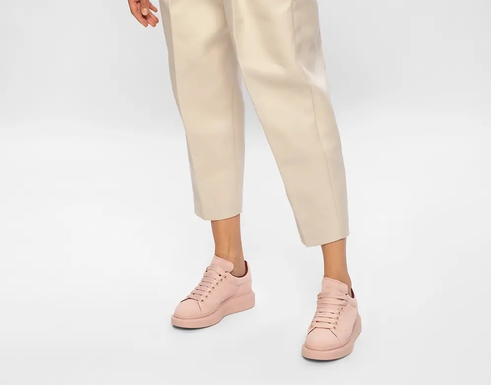 Giày Alexander McQueen Oversize Smooth Leather Sneakers 634138-WHV67-5734 — ảnh 3