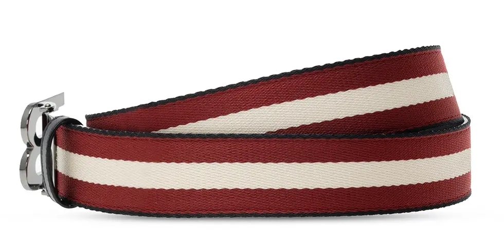 Thắt Lưng Bally Bali 21FW B Buckle Triple Belt 'Red' 6118271 — ảnh 2