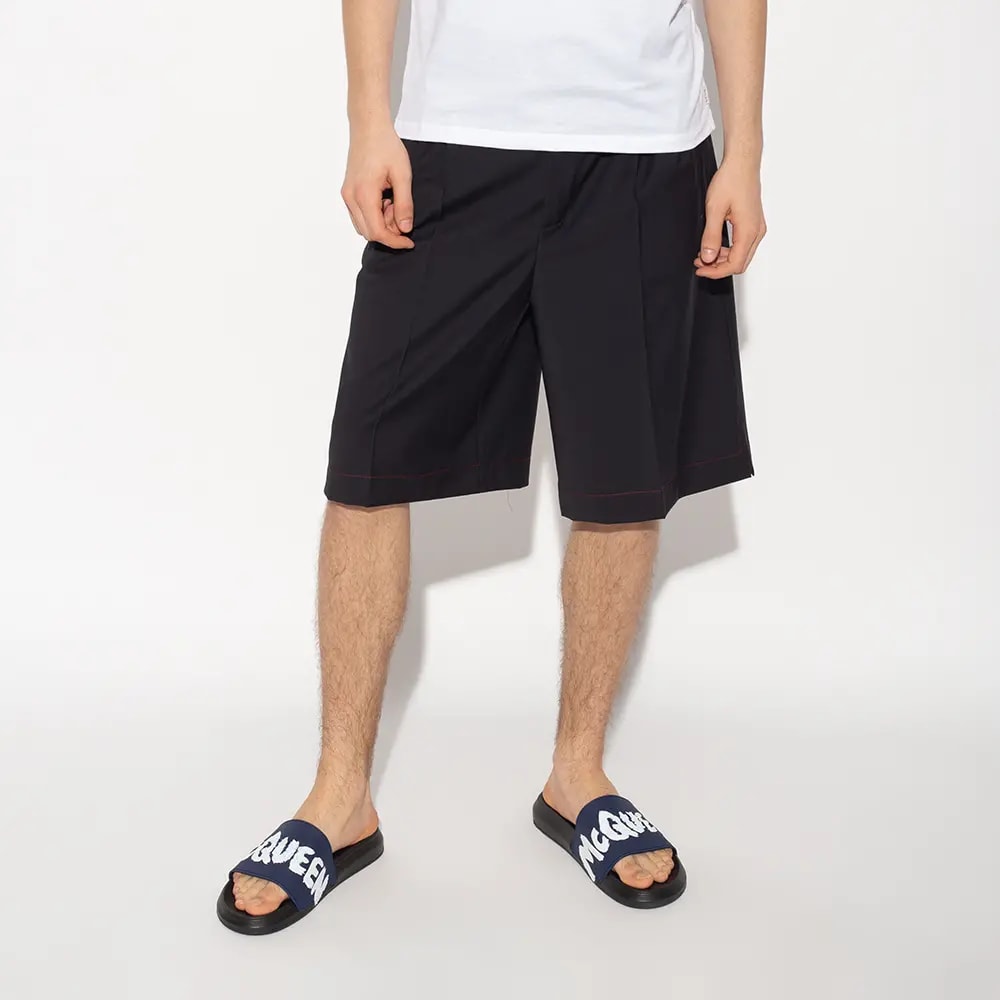 Dép Alexander Mcqueen Graffity Pool 'Black Navy' 682490-W4QS3-4478 — ảnh 3