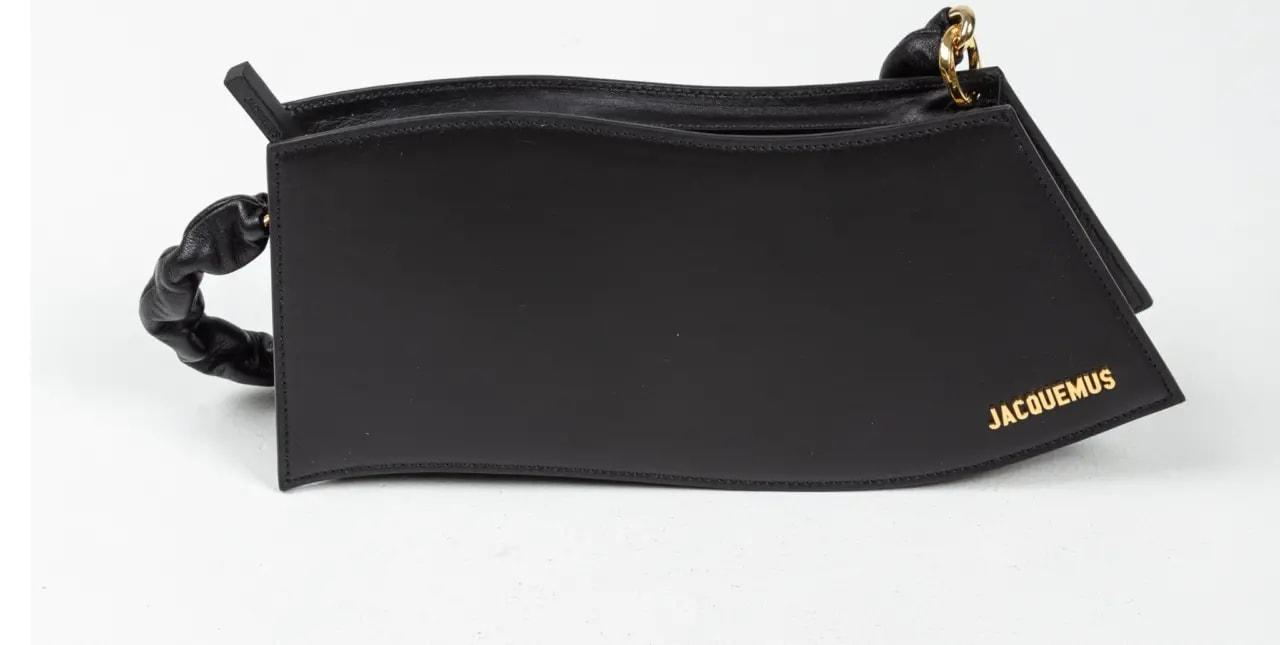 Túi Jacquemus La Vague Leather Shoulder Bag 'Black' 22E221BA0213060 — ảnh 3