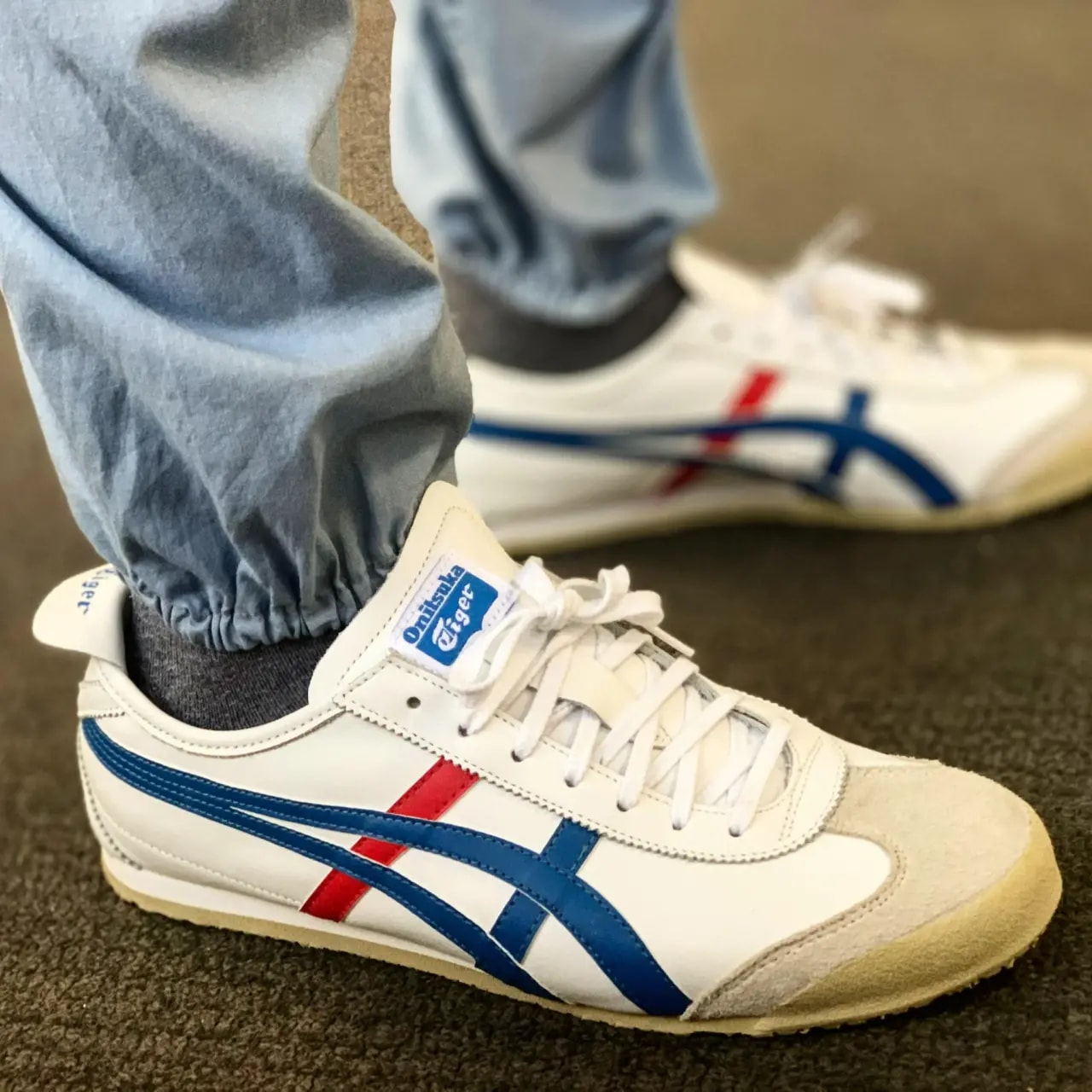 Giày Onitsuka Tiger Mexico 66 'White Blue' DL408-0146 — ảnh 2