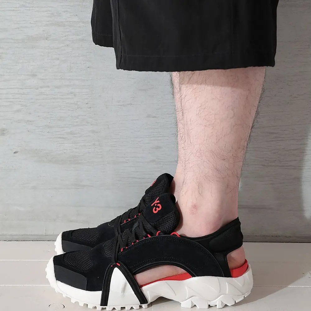 Giày Adidas Y-3 Notoma Sandal 'Black Red' FZ4510 — ảnh 2