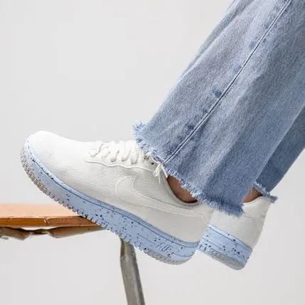 Giày Nike Wmns Air Force 1 Crater Flyknit 'Pure Platinum' DC7273-100 — ảnh 5
