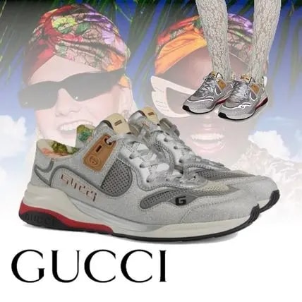 Giày Gucci Wmns Ultrapace 'Silver Red' 602228-HW910-8161 — ảnh 2