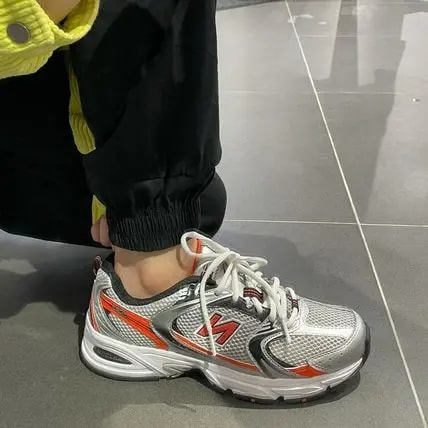 Giày New Balance 530 Retro Silver Orange Running MR530AP — ảnh 4
