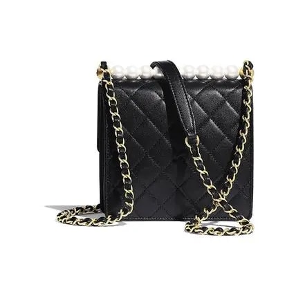 Túi Chanel Wmns Flap Bag Goatskin Imitation Pearl Black AS0584-B02156-94305 — ảnh 2