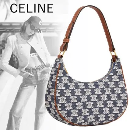 Túi Celine Ava Bag In Textile With Triomphe Embroidery 193952CS8-07OC — ảnh 4