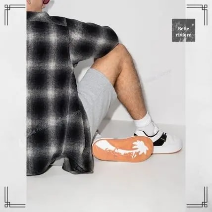 Giày Palm Angels Logo-Print Low-Top Sneakers PMIA051R21LEA0020110 — ảnh 2