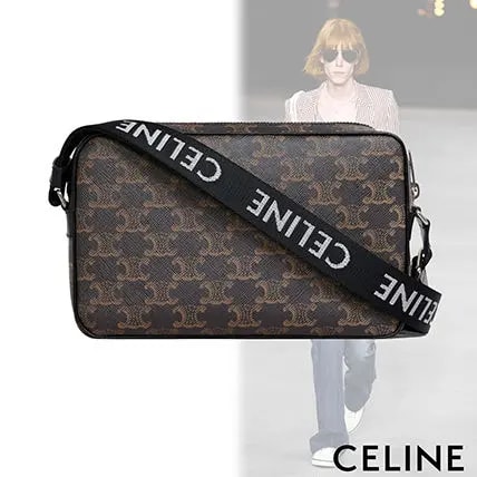 Túi Celine Medium Messenger Bag In Triomphe Canvas 197202DND-38SI — ảnh 2