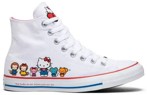 Giày Converse Hello Kitty x Chuck Taylor All Star Canvas Hi 'White' 162944C — kich-thuoc: 39