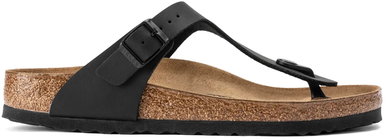 Dép Birkenstock Gizeh Birko Flor 'Black' 43691 — kich-thuoc: 40