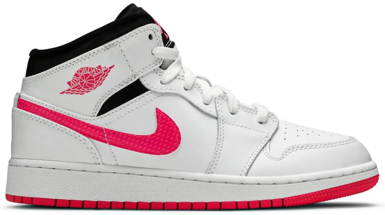 Giày Nike Air Jordan 1 Retro Mid GS 'Hyper Pink' 555112-106 — kich-thuoc: 38.5