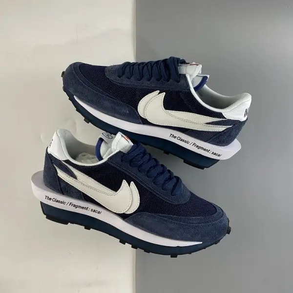Giày Nike Fragment Design x sacai x LDV Waffle 'Blackened Blue' DH2684-400 — ảnh 2