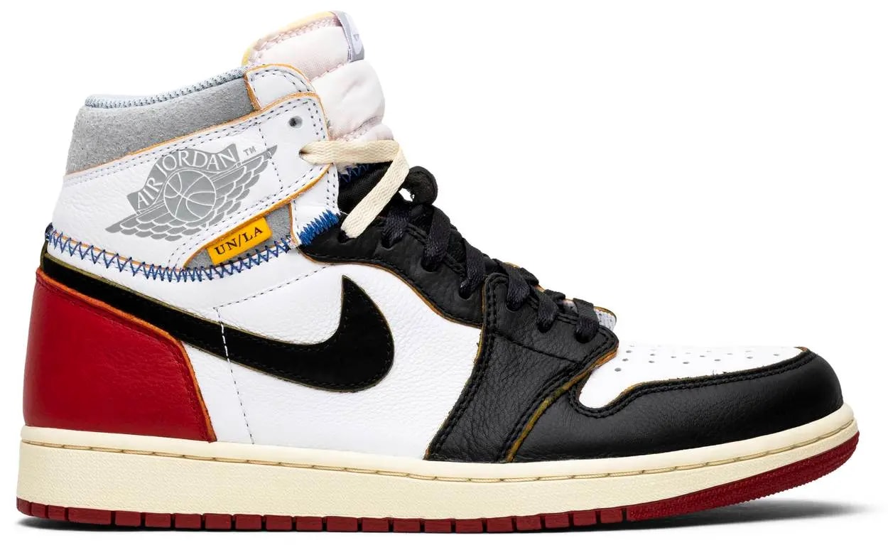 Giày Nike Union LA x Air Jordan 1 Retro High NRG 'Black Toe' BV1300-106 — kich-thuoc: 39