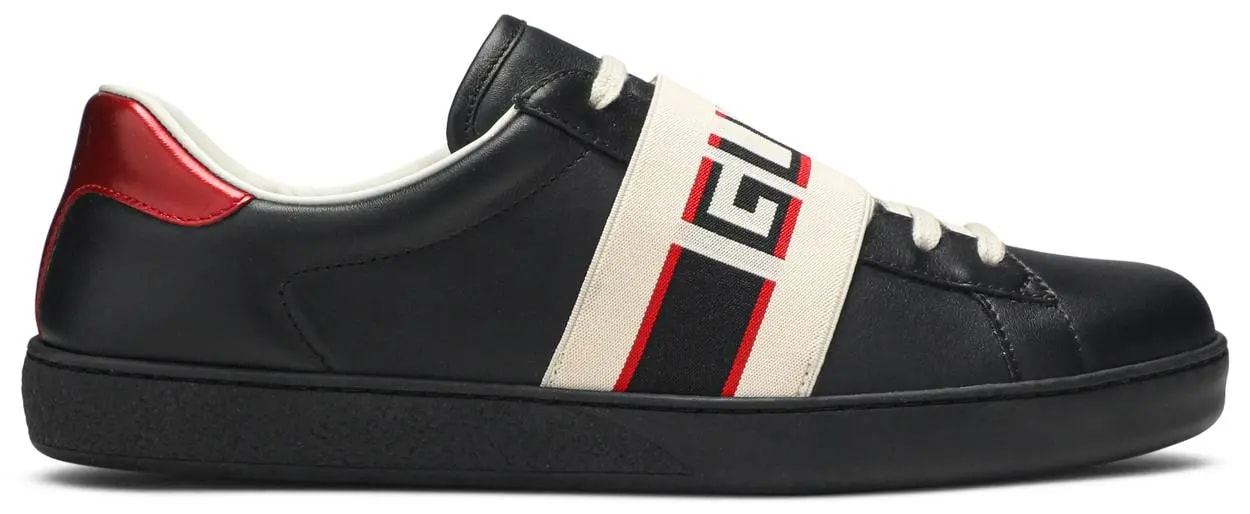 Giày Gucci Ace Stripe Leather 'Black' 523469-0FIV0-1076 — kich-thuoc: lien-he-order