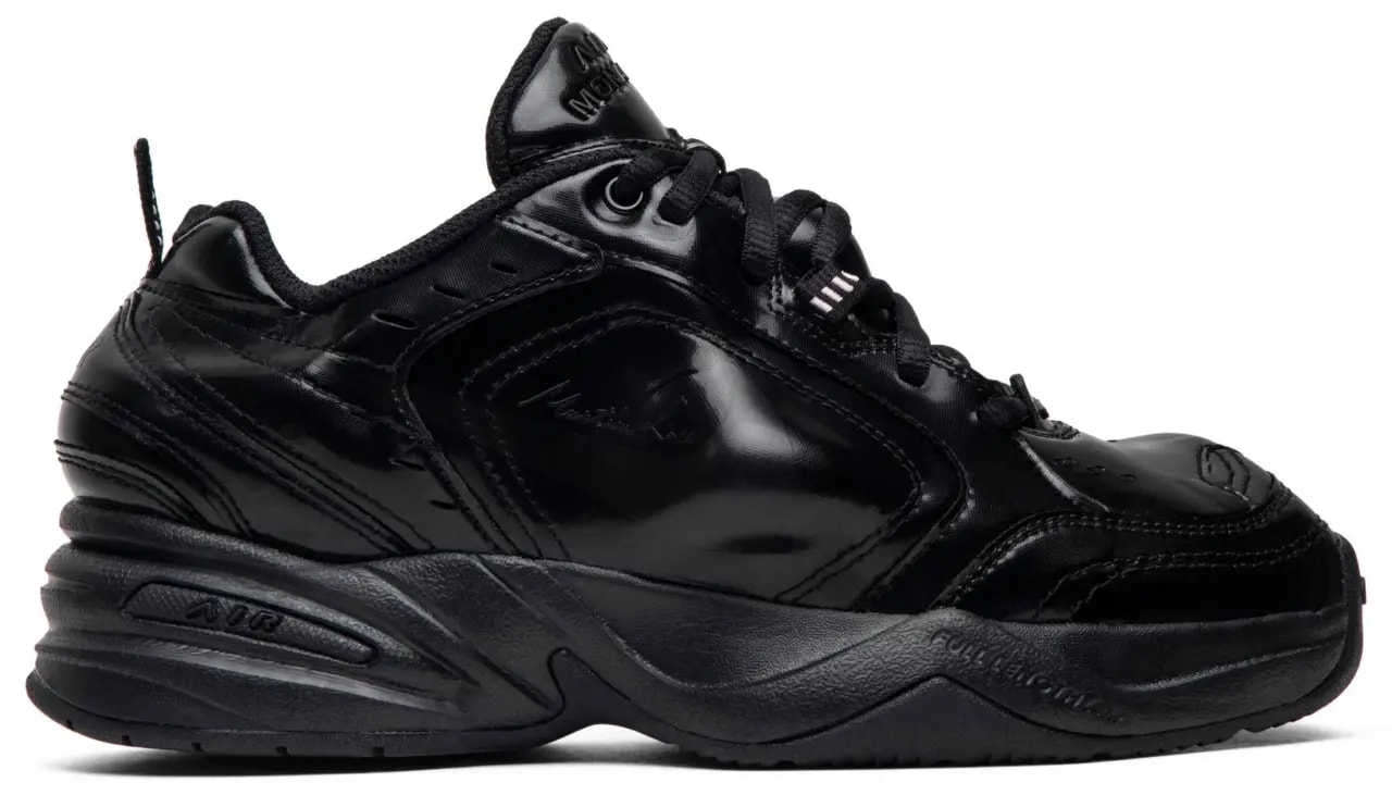 Giày Nike Martine Rose x Air Monarch IV 'Triple Black' AT3147-001 — kich-thuoc: 42