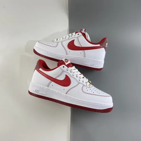 Giày Nike Air Force 1 '07 First Use White Team Red DA8478-101 — ảnh 4